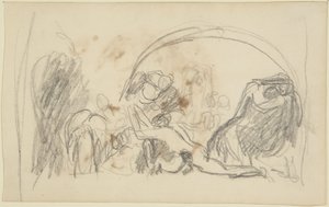 Luonnos Howardin vankilavierailuista tekijältä George Romney