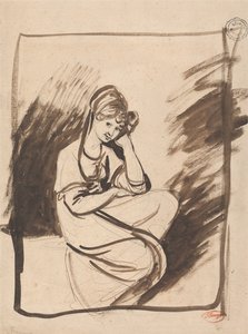 Luonnos muotokuvaa varten Lady tekijältä George Romney