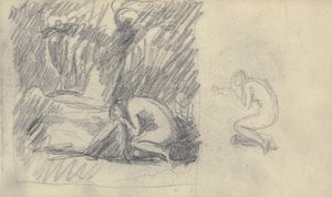 Luonnoskirjan piirustus tekijältä George Romney
