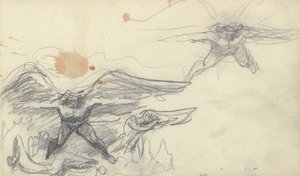 Luonnoskirjan piirustus tekijältä George Romney