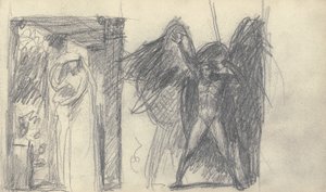 Luonnoskirjan piirustus tekijältä George Romney