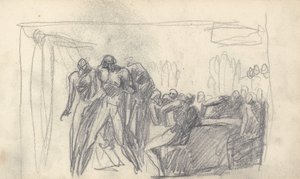 Piirustuskirjan piirros tekijältä George Romney