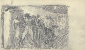Piirustuskirjan piirros tekijältä George Romney