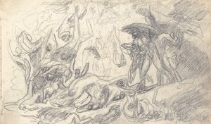 Piirustuskirjan piirros tekijältä George Romney
