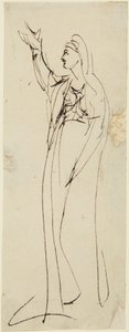 Luonnos teokseen ”Mater Dolorosa” tekijältä George Romney