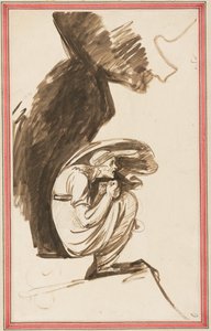 Luonnos teokseen ”Lapin noita” tekijältä George Romney