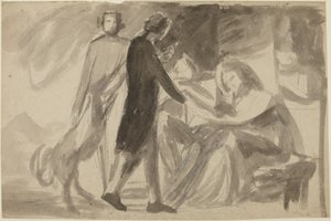 Luonnos ryhmäkuvaan () tekijältä George Romney