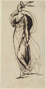 Luonnos Bulkeley-varakreivitärin muotokuvaa varten tekijältä George Romney