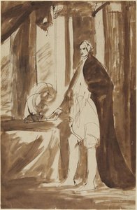 Luonnos miehen muotokuvaksi tekijältä George Romney