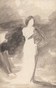 Tutkimus Lady seisoo tekijältä George Romney