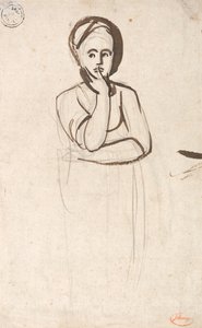 Mietiskelevän naisen muotokuva tekijältä George Romney