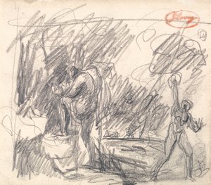 Perditan hylkääminen ja pelastaminen elokuvasta "Talven tarina". tekijältä George Romney