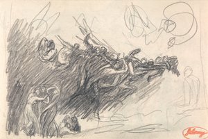 Kolme armoa ja Kristusta pilkkaavat paholaiset teoksessa ”Kristuksen kiusaus” tekijältä George Romney