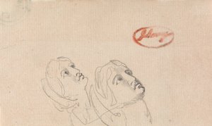 Kaksi päätä katsoo ylöspäin tekijältä George Romney
