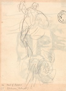 Kaksi tutkimusta, ruumista kantava mies ja polvillaan oleva nainen tekijältä George Romney