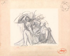 Tunnistamaton aihe: Makaava nainen ja muita hahmoja tekijältä George Romney
