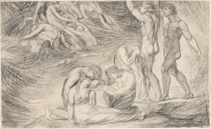 Viola selviytyy haaksirikosta Illyrian rannikolla, elokuvasta "Kahdestoista yö" tekijältä George Romney