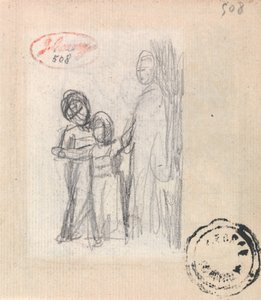 Nainen ja kaksi lasta tekijältä George Romney