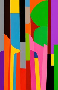 Shifting Perspectives, 2025 (akryyli kankaalle) tekijältä George Rosaly