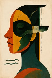 The Weight of Now, 2025 (akryyli kankaalle) tekijältä George Rosaly