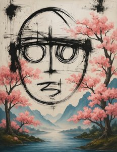 Särkymätön kevät, 2025 (akryyli kankaalle) tekijältä George Rosaly