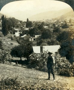 Birds-Eye View of Wandiligong, Victoria, Australia, 1909.