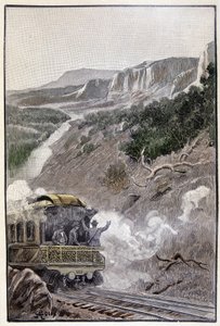 Se oli yhtä kaunis kuin Wyomingin kansallispuisto (sivu 285) Jules Vernen "Epäkeskisen testamentissa" tekijältä George Roux