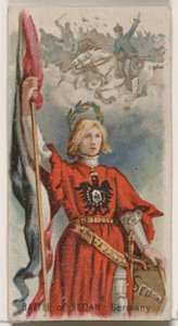 Battle of Sedan, Saksa, Holidays-sarjasta N80 Duke-tuotemerkin savukkeille, 1890, 1890. tekijältä George S. Harris and Sons