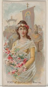Feast of Guadalupe, Meksiko, Holidays-sarjasta N80 Duke-tuotemerkin savukkeille, 1890, 1890.