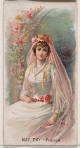 May Day, Ranska, Holidays-sarjasta N80 Duke-tuotemerkin savukkeille, 1890, 1890.