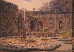Villa Cicogna Mozzonin puutarha tekijältä George Samuel Elgood