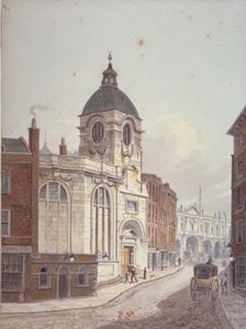 St Benet Finkin kirkko, Threadneedle Street, Lontoon kaupunki, 1810 tekijältä George Shepherd