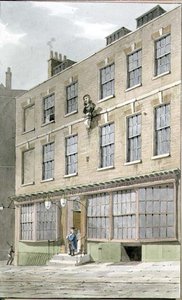 Grecian Coffee House, Devereaux Court, 1809 tekijältä George Shepherd