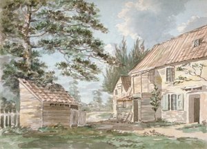 Overshot mylly lähellä Greenfordia, Middlesex, 1797