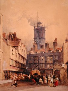 St. Giles, Cripplegate (akvarelli paperille)