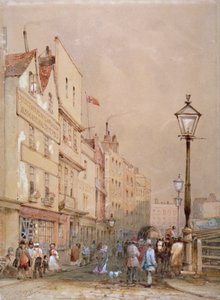 Näkymä Smithfield Marketille, Lontoon City, 1844.