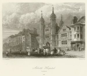 Abbotts Hospital, Guildford, 1840 tekijältä George Sidney after Shepherd