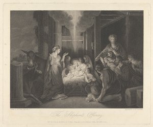 Kappelin länsiikkuna, New College Oxford: Shepherd-uhri, syntymäkohtaus