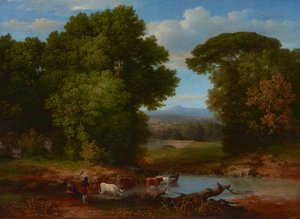 Osa roomalaista akveduktia 1852 (Öljy kankaalle) tekijältä George Snr. Inness