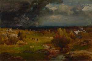 Raivaus 1875 (Öljy kankaalle) tekijältä George Snr. Inness