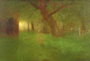 Auringonlasku Old Orchardissa tekijältä George Snr. Inness