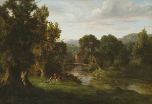 Vanha mylly, 1849 tekijältä George Snr. Inness