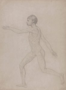 Ihmishahmo, sivuttaisnäkymä (alustava luonnos taulukon VIII lopulliselle tutkimukselle) tekijältä George Stubbs