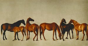 Tammat ja varsat (öljy kankaalle) tekijältä George Stubbs