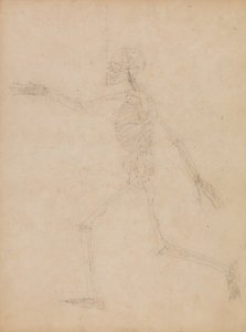 Tutkimus ihmishahmosta, sivuttaisnäkymä julkaisusta "Vertaileva anatominen esitys ihmiskehon rakenteesta tiikerin ja tavallisen linnun rakenteeseen" tekijältä George Stubbs