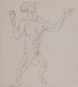 Tiikerivartalo seisoo ihmisasennossa tekijältä George Stubbs