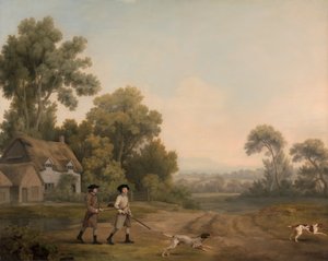 Kaksi herraa ampumassa, kaksi herraa ampumassa, 1768. tekijältä George Stubbs