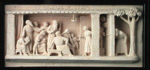 The Release of Peter, valmistaja Doulton & Co., n. 1872-1882 (terrakotta) tekijältä George Tinworth