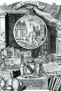 Lord Harleyn kirjakilpi, 1741 tekijältä George Vertue