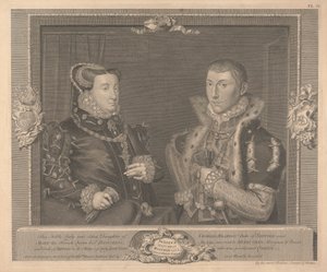 Frances Gray (os Brandon), Suffolkin herttuatar ja hänen miehensä Adrian Strokes tekijältä George Vertue